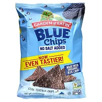 Garden of Eatin&#x27;, Blue Corn Tortilla Chips, No Salt Added, 10 oz (283 g)