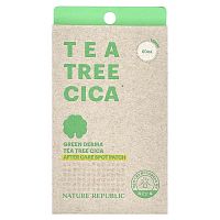 Nature Republic, Green Derma Tea Tree Cica, After Care Spot Patch, 60 Count