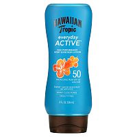 Hawaiian Tropic, Island Sport, солнцезащитное средство с широким спектром защиты, SPF 50, легкий тропический аромат, 236 мл