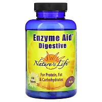 Nature&#x27;s Life, Enzyme Aid, Digestive, 250 Tablets