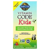 Garden of Life, Vitamin Code, Kids, Chewable Whole Food Multivitamin, Cherry Berry, 30 Chewable Bears