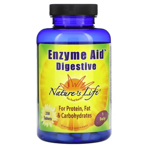 Nature&#x27;s Life, Enzyme Aid, Digestive, 250 Tablets