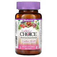 Bluebonnet Nutrition, Ladies&#x27; Choice, Whole Food Based Multiple, Ladies 18-49, 90 Caplets