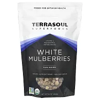 Terrasoul Superfoods, White Mulberries, Sun-Dried, 16 oz (454 g)