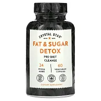 Crystal Star, Fat &amp; Sugar Detox, 60 Vegetarian Capsules