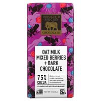 Endangered Species Chocolate, овсяный молочный темный шоколад, ягоды, 75% какао, 85 г (3 унции)