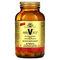 Solgar, Formula V, VM-75, Multiple Vitamins with Chelated Minerals, 90 Tablets