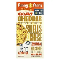 Funny Farm, Goat Cheddar Brown Rice &amp; Quinoa Shells &amp; Cheese, 6 oz (170 g)