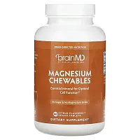 BrainMD, Magnesium Chewables, Citrus, 60 Vegan Tablets