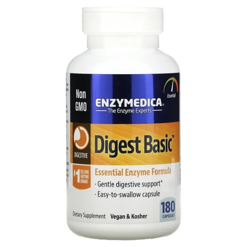 Enzymedica, Digest Basic, Essential Enzyme Formula, 180 Capsules