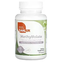 Zahler, Methylfolate, Stable &amp; Active Folate, Supports Healthy Fetal Development, 120 Capsules