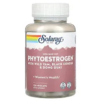 Solaray, Phytoestrogen with Wild Yam, Black Cohosh &amp; Dong Quai, 120 VegCaps