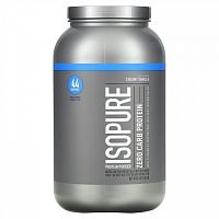 Isopure, Без углеводов, протеиновый порошок, ванильный крем, 1,36 кг (3 фунта)