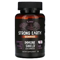 YumV&#x27;s, Strong Earth Gummies, Immune Shield with Sambucus, Berry, 60 Gummies