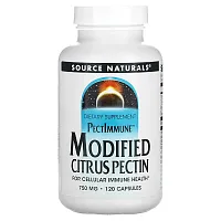 Source Naturals, PectImmune, Modified Citrus Pectin, 750 mg, 120 Capsules (187 mg per Capsule)