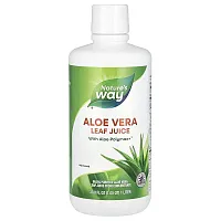 Nature&#x27;s Way, Aloe Vera Leaf Juice, Unflavored, 33.8 fl oz (1 L)