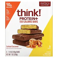 Think !, Protein+ 150 Calorie Bars, Salted Caramel, 5 Bars, 1.41 oz (40 g) Each