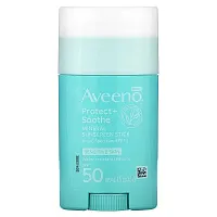 Aveeno, Protect + Soothe Mineral Sunscreen Stick, SPF 50, Fragrance Free, 1.5 oz (42 g)