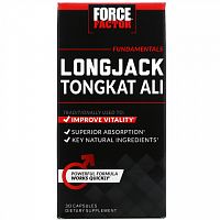 Force Factor, Longjack Tongkat Ali, эврикома длиннолистная, 500 мг, 30 капсул