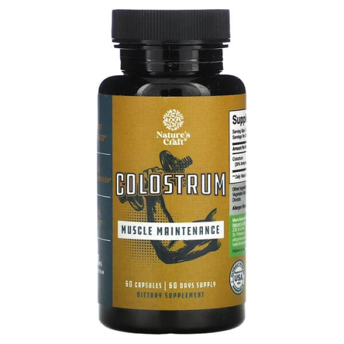 Nature&#x27;s Craft, Colostrum, 60 Capsules