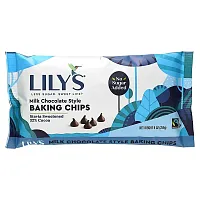 Lily&#x27;s Sweets, Baking Chips, Milk Chocolate Style, 9 oz (255 g)