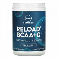 MRM Nutrition, RELOAD BCAA+G, восстановление после тренировок, вкус тропических фруктов, 330 г (11,6 унций)