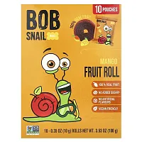 Bob Snail, Fruit Roll, Mango, 10 Pouches, 0.35 oz (10 g) Each