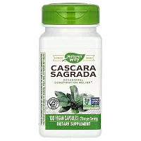 Nature&#x27;s Way, Cascara Sagrada, 270 mg, 100 Vegan Capsules