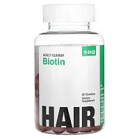 T-RQ, Adult Gummy, Biotin, Strawberry, 60 Gummies