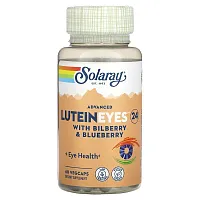 Solaray, Advanced Lutein Eyes 24 with Bilberry &amp; Blueberry, 60 VegCaps