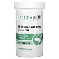 HealthyBiom, Adult 50+ Probiotics, 25 Billion CFU, 90 Veggie Capsules