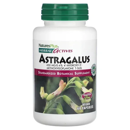 NaturesPlus, Herbal Actives, Astragalus, 450 mg, 60 Vegan Capsules