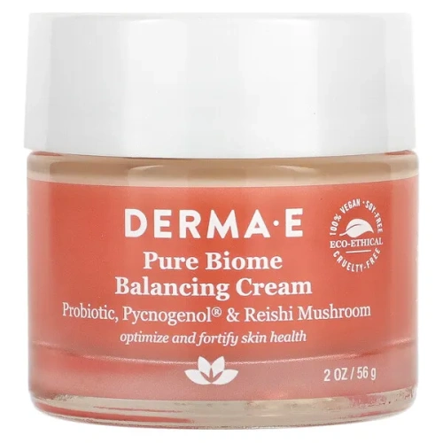 DERMA E, Pure Biome Balancing Cream, 2 oz (56 g)