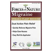 Forces of Nature, Migraine Roll-On, Organic Plant Medicine , 0.14 fl oz (4 ml)