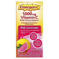 Emergen-C, Vitamin C, Pink Lemonade, 1,000 mg, 30 Packets, 0.33 oz (9.4 g) Each