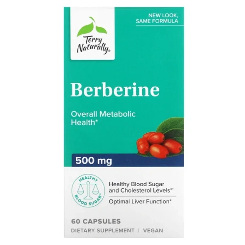 Terry Naturally, Berberine, 500 mg, 60 Capsules