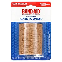 Johnson and Johnson, Band-Aid, Self-Adhering Sports Wrap, 1 Roll