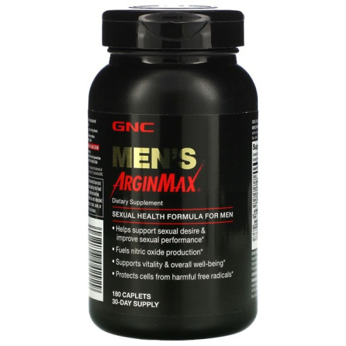 GNC, Men's ArginMax, 180 Caplets фото 3