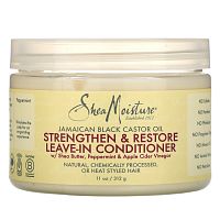 SheaMoisture, Jamaican Black Castor Oil, Strengthen & Restore Leave-In Conditioner, 11 oz (312 g)