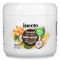 Inecto, Moisturising Coconut Hair Mask, 10.1 fl oz (300 ml)