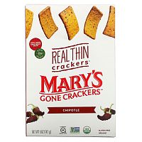 Mary's Gone Crackers, Настоящие тонкие крекеры, чипотле, 142 г (5 унций)