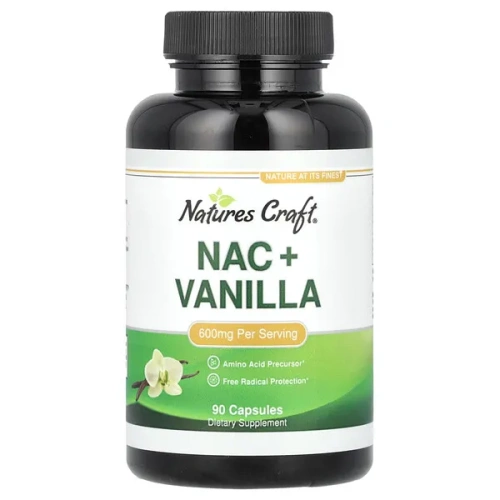 Nature&#x27;s Craft, NAC + Vanilla, 90 Capsules