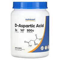 Nutricost, D-Aspartic Acid, Unflavored, 17.6 oz (500 g)