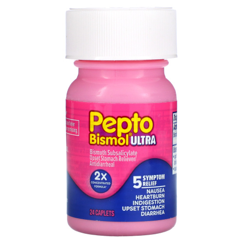 Pepto Bismol, Пепто бисмол ультра, 24 капсулы фото 4