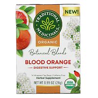 Traditional Medicinals, Organic Botanical Blends, чай с красным апельсином, без кофеина, 14 чайных пакетиков в упаковке, 28 г (0,99 унции)