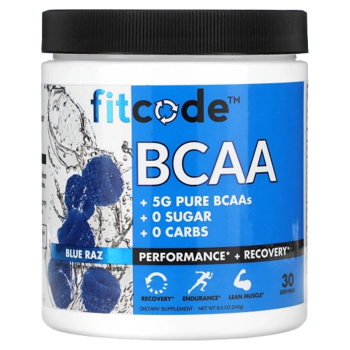 fitcode, BCAA, голубая малина, 240 г (8,5 унции)