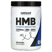 Nutricost, Performance, HMB, Unflavored, 8.9 oz (250 g)