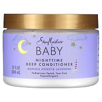 SheaMoisture, Baby, ночной кондиционер, мед манука и лаванда, 340 мл (12 жидк. Унций)