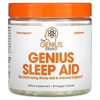 The Genius Brand, Genius Sleep Aid, 40 Veggie Capsules