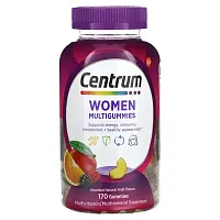 Centrum, Women Multigummies, Assorted Natural Fruit , 170 Gummies